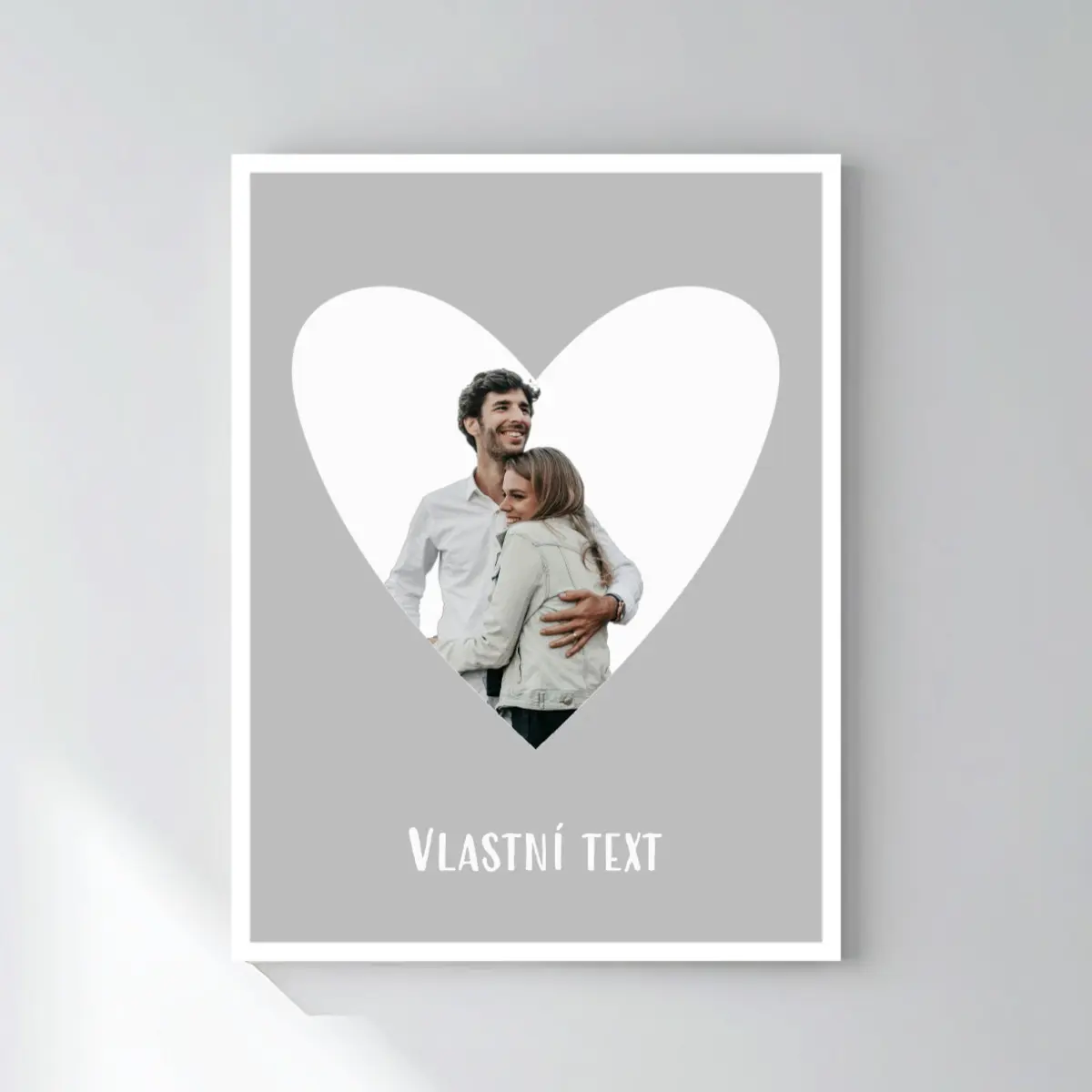 Personalizovaný magický fotoobraz v rámu - 30x40 - výřez fotky na podkladu