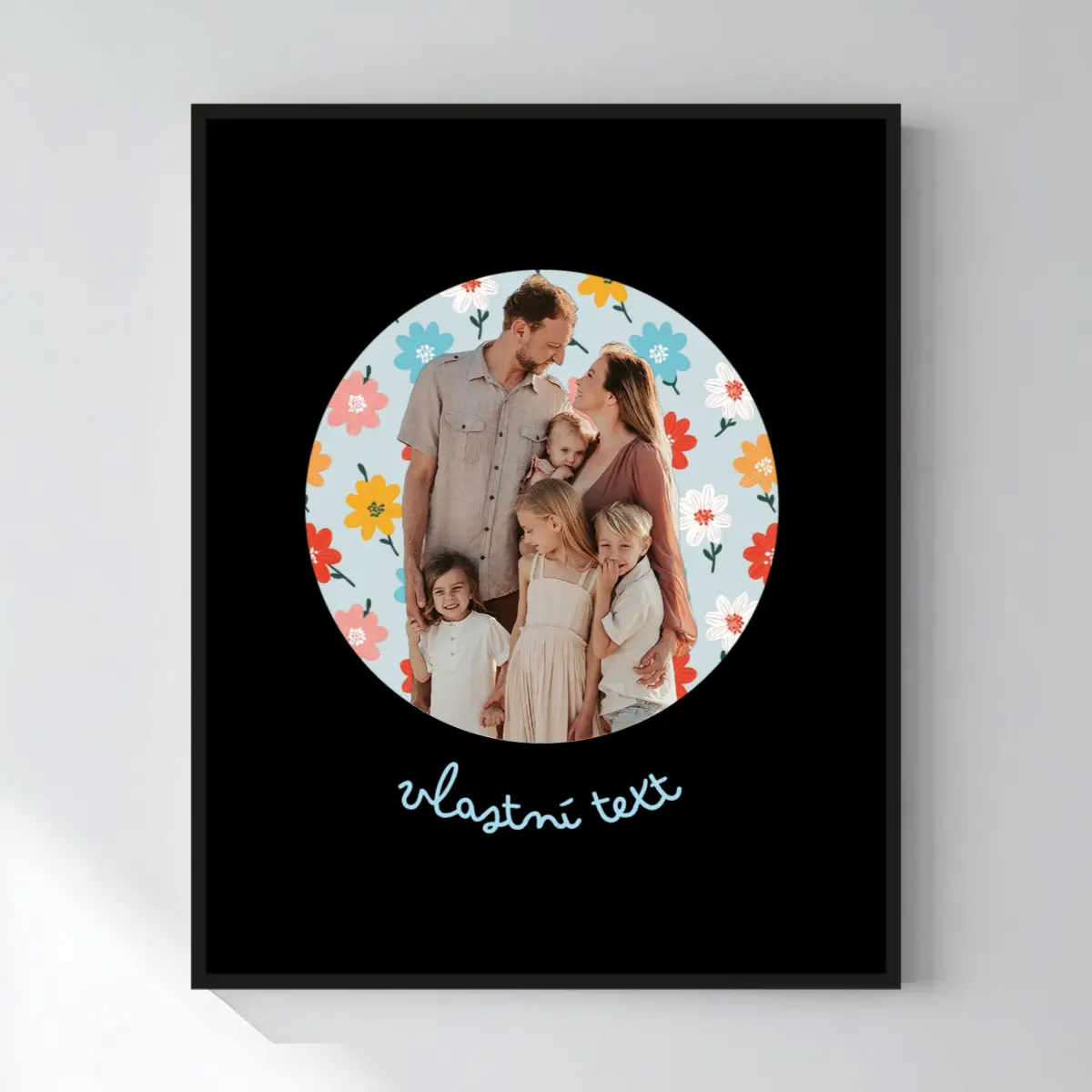 Personalizovaný magický fotoobraz v rámu - 40x50 - výřez fotky na podkladu