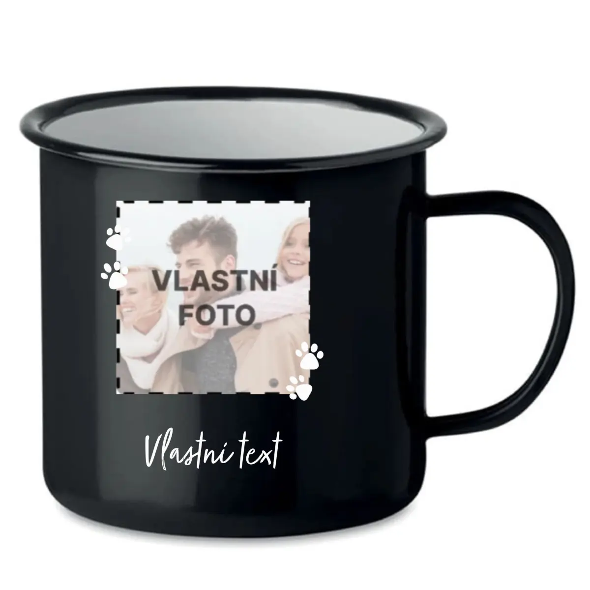 Personalizovaný retro plecháček s fotkou mazlíčka a textem