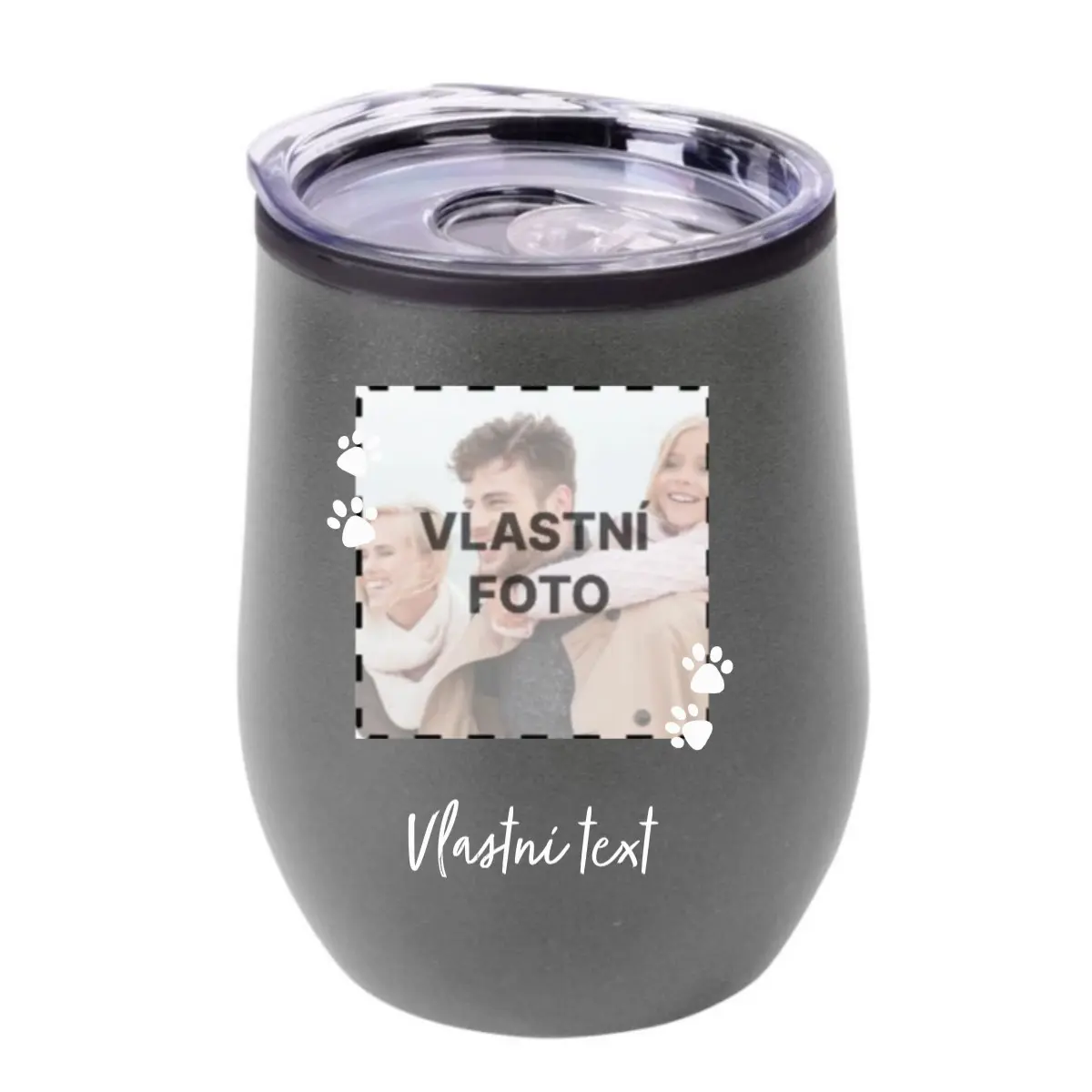 Personalizovaný termohrnek "BOWL" s fotkou mazlíčka a textem