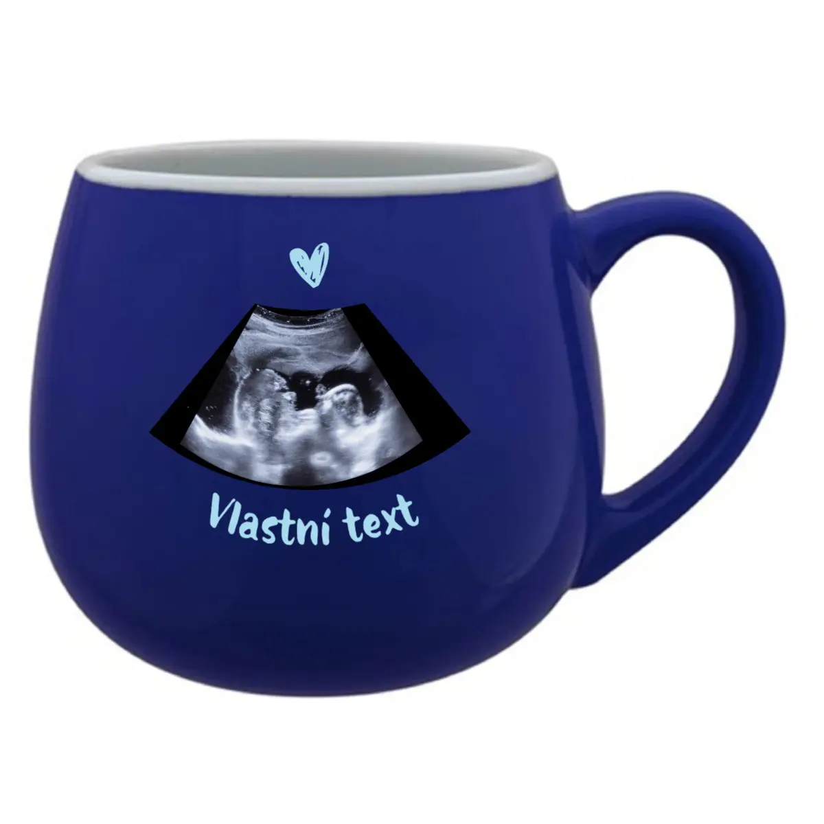 Personalizovaný keramický buclatý hrneček s ultrazvukem