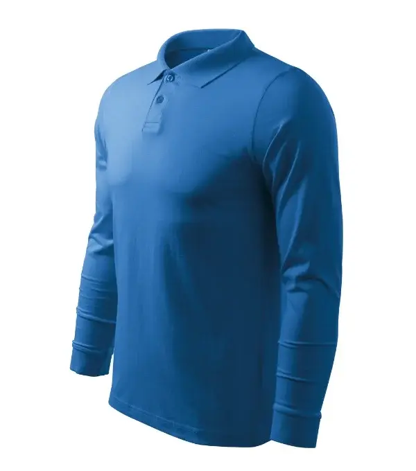 Single J. LS polokošile pánská azurově modrá 2XL