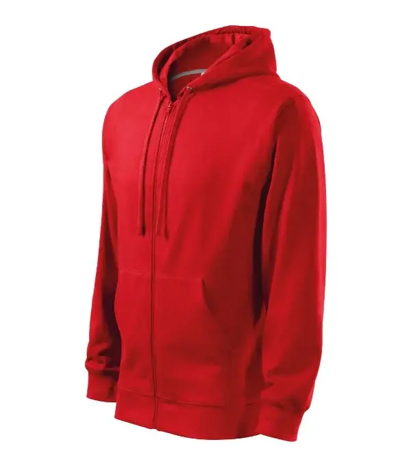 Trendy Zipper mikina pánská červená 3XL