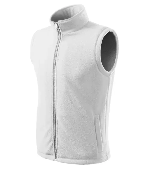 Next fleece vesta unisex bílá XS