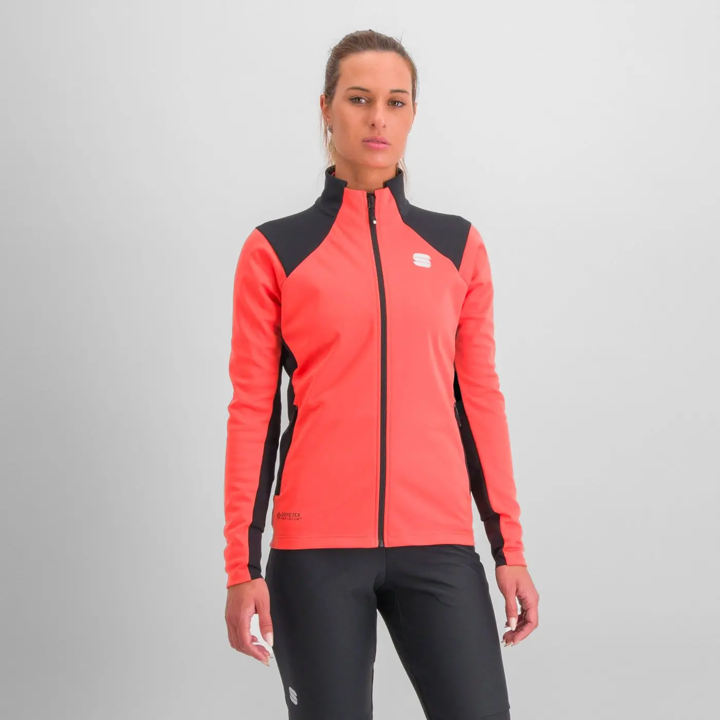 Sportful Squadra W Jacket XS červená/černá