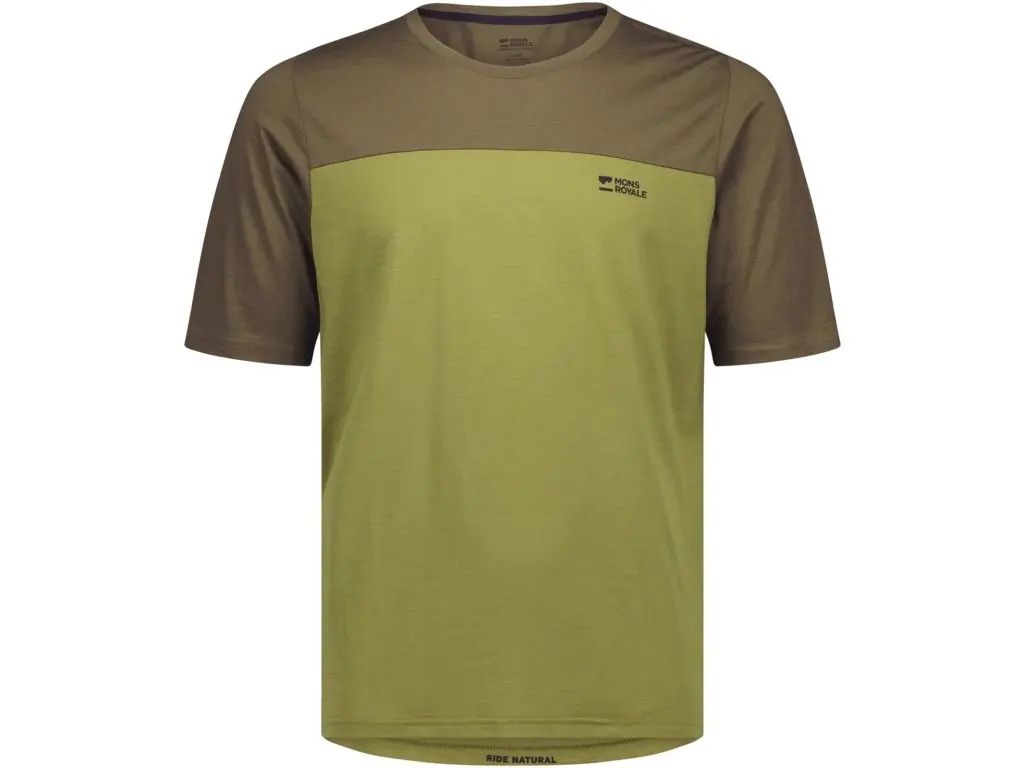 Mons Royale Diversion Merino Bike Jersey Short Sleeve XXL zelená
