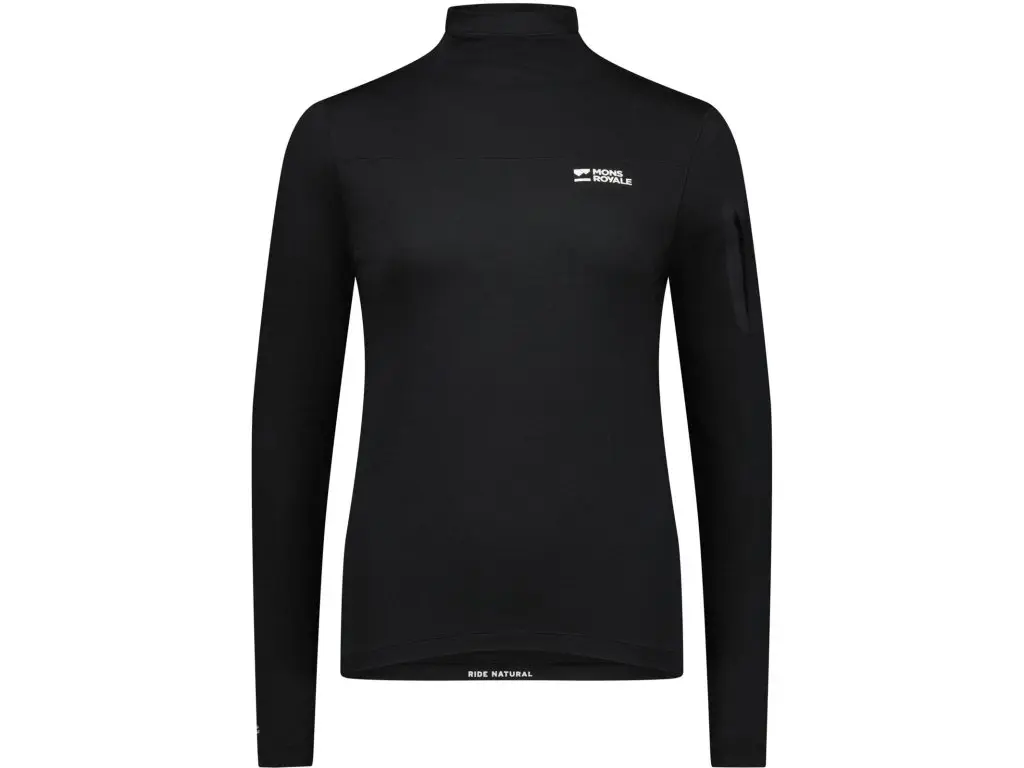 Mons Royale Diversion Merino Mock Neck Long Sleeve