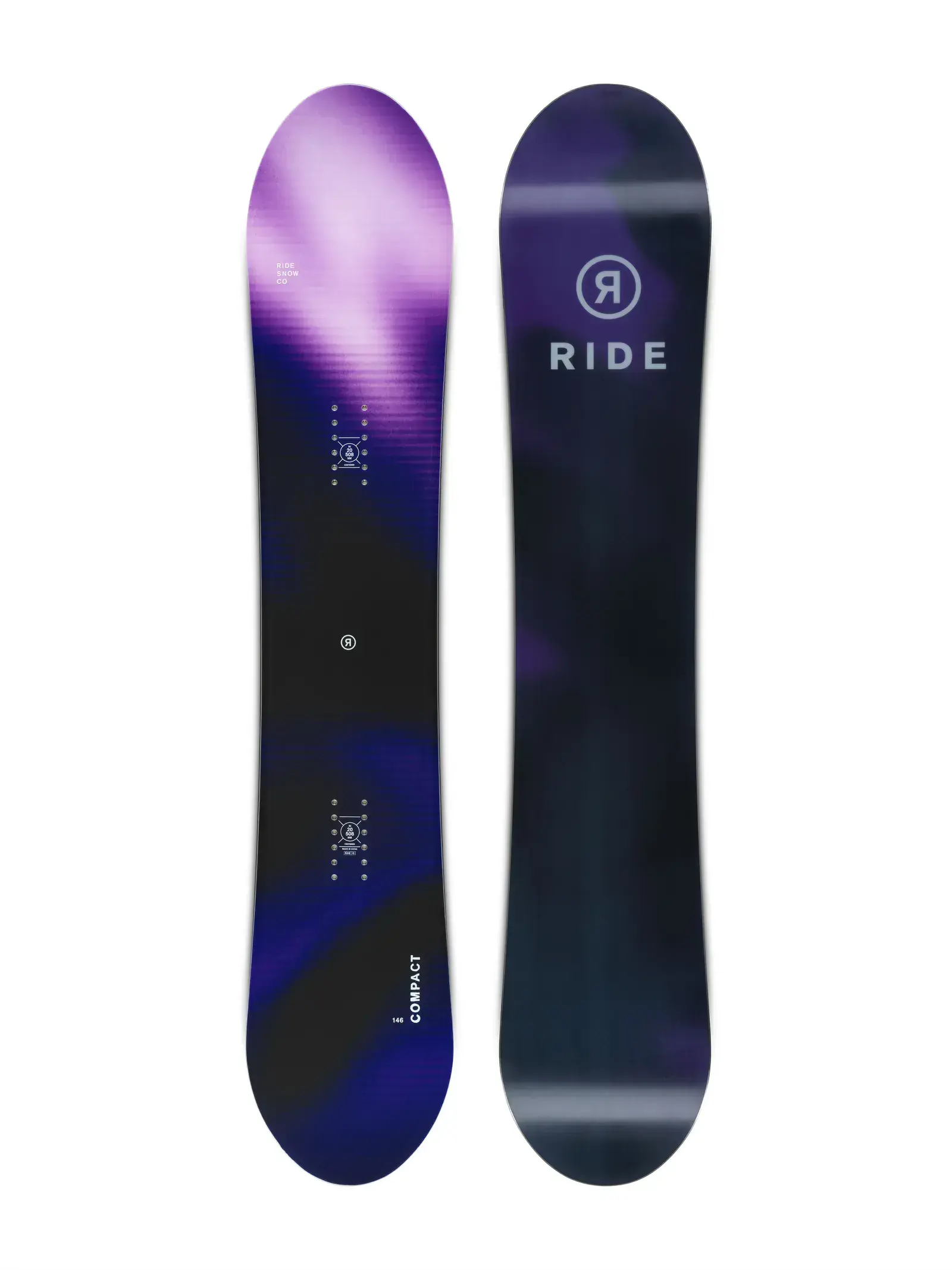 RIDE Compact snowboard 146 černá/fialová