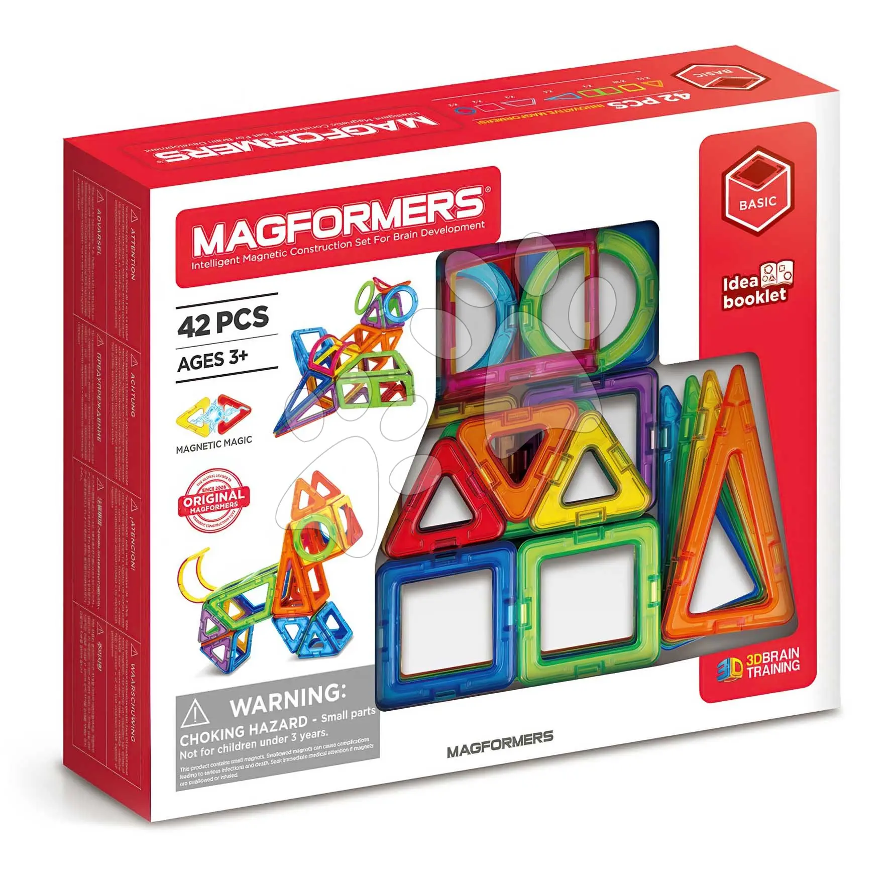 Stavebnice magnetická Pokročilá Basic 3D Magformers 42 dílů