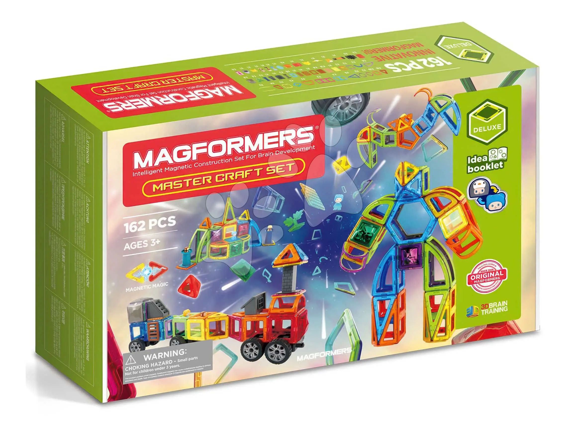 Stavebnice magnetická Gigant Master Craft Set Deluxe Magformers 162 dílů