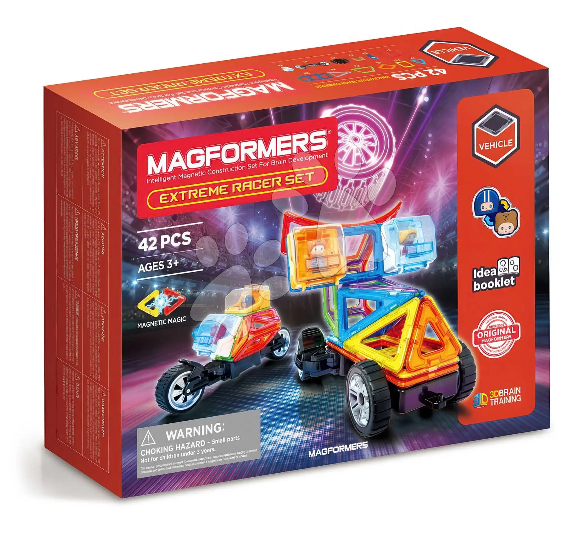 Stavebnice magnetická Extrémní závod Extreme Racer Set Magformers 42 dílů