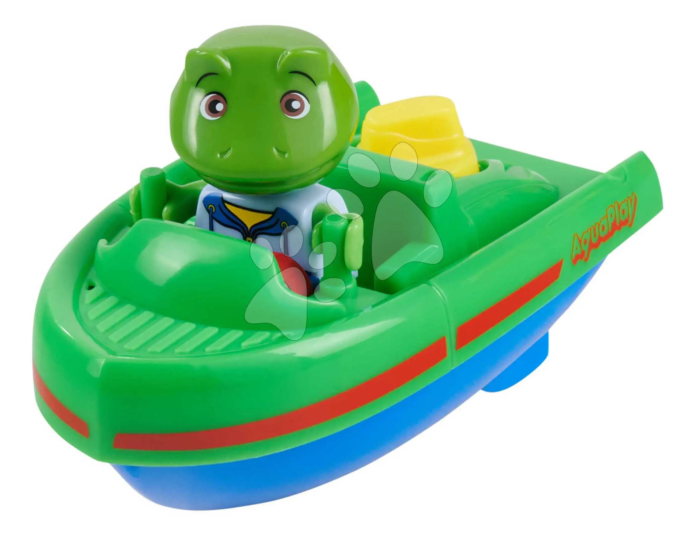 Sportovní loďka natahovací Sportboat AquaPlay délka 14 cm s figurkou žabáka Nilse od 24 měsíců