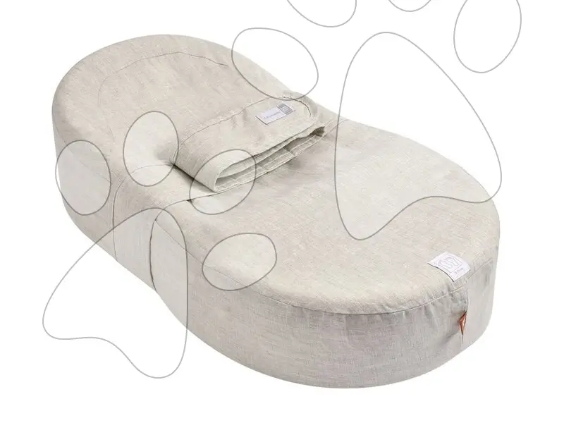 Hnízdo na spaní pro miminka Cocoonababy® 10° Natural Linen Red Castle s napínacím potahem béžové od 0–3 měsíců