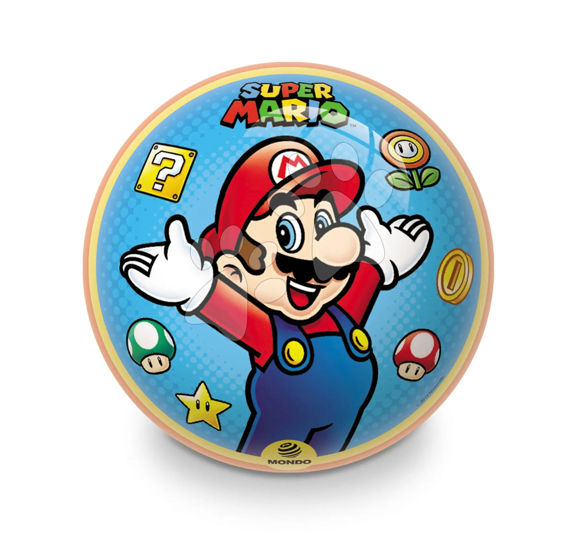 Pohádkový míč Super Mario Mondo gumový 14 cm