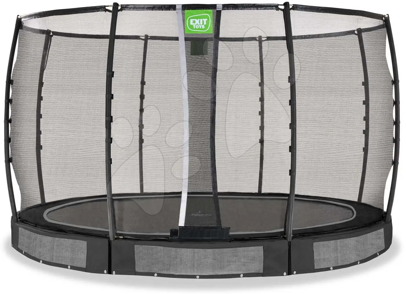 Trampolína s ochrannou sítí Allure Premium ground Exit Toys přízemní průměr 366 cm černá