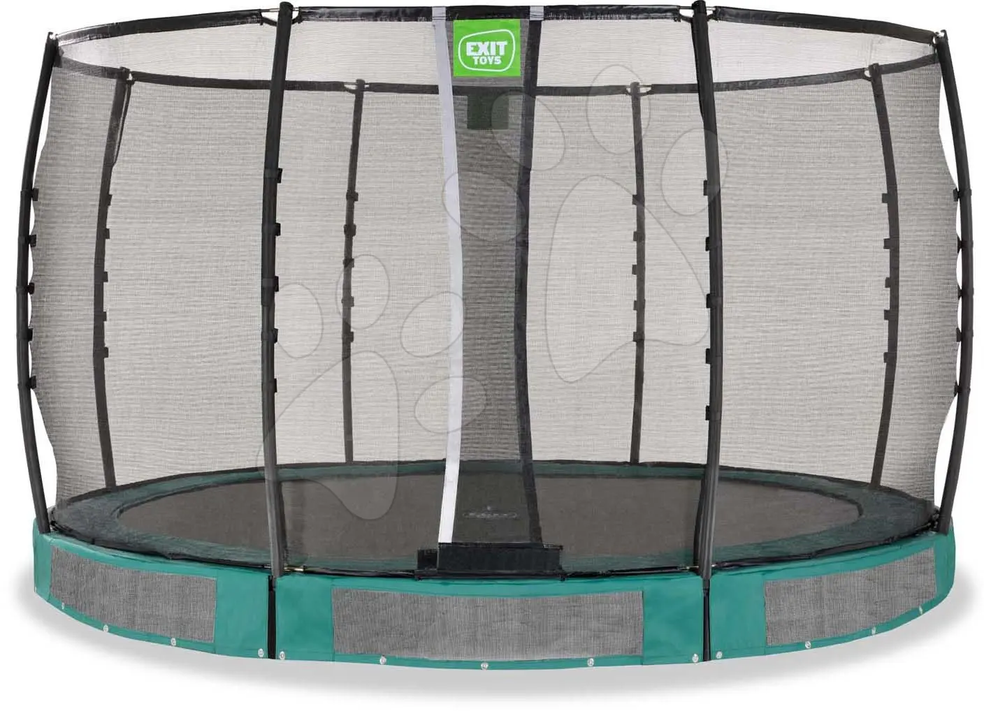 Trampolína s ochrannou sítí Allure Premium ground Exit Toys přízemní průměr 366 cm zelená