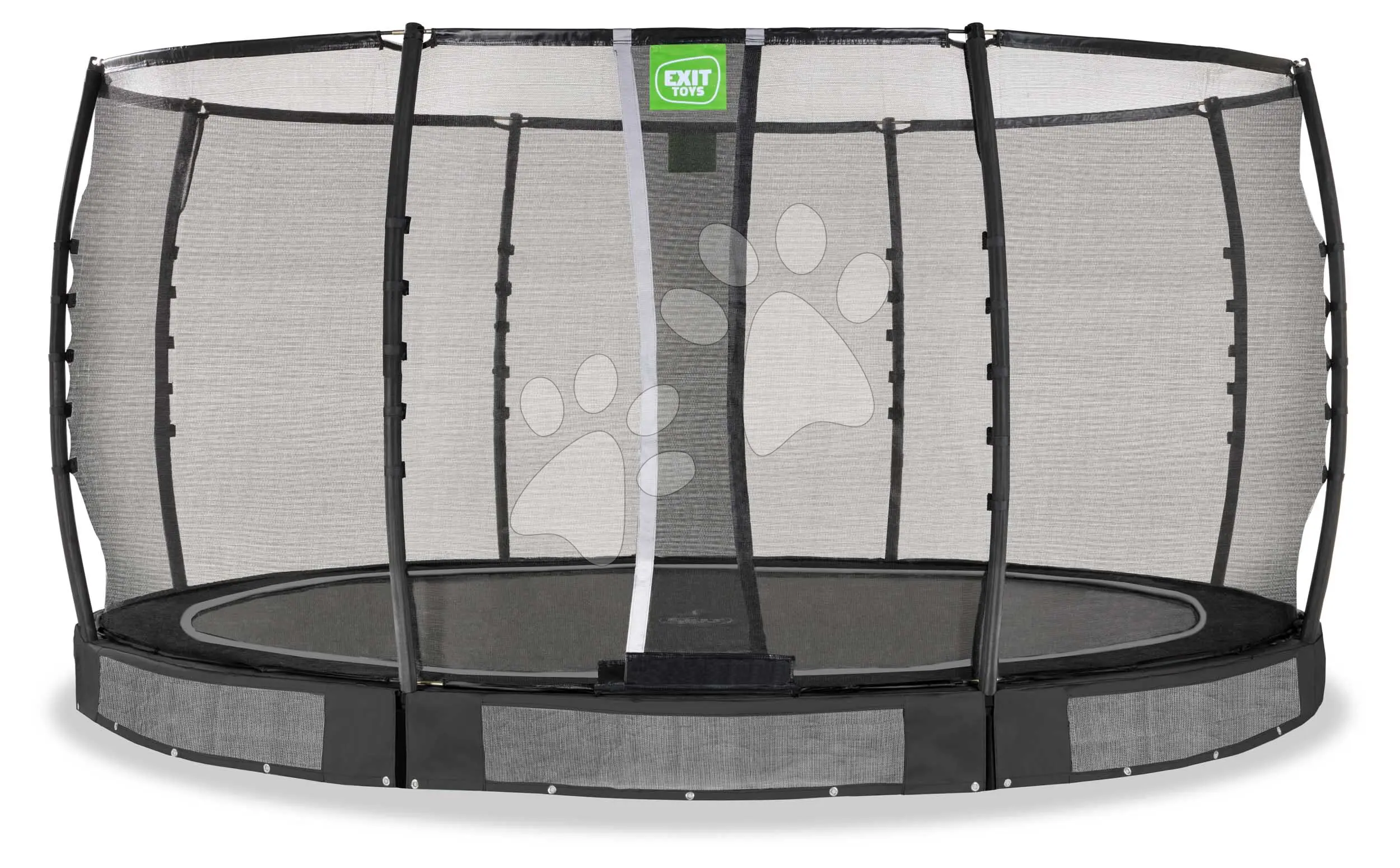 Trampolína s ochrannou sítí Allure Premium ground Exit Toys přízemní průměr 427 cm černá
