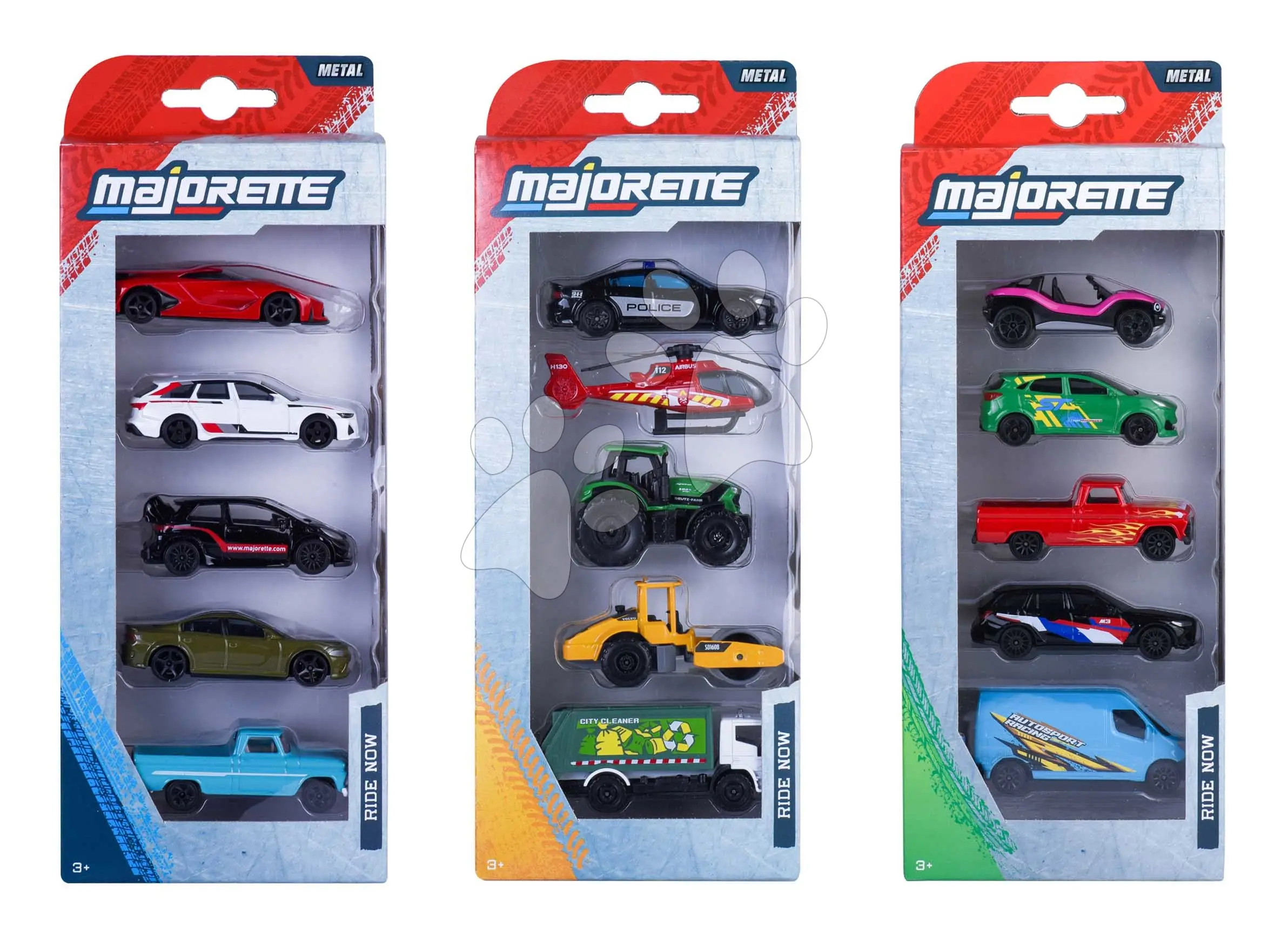 Autíčka Street Cars Majorette kovové sada 5 druhů délka 7 cm 1:64