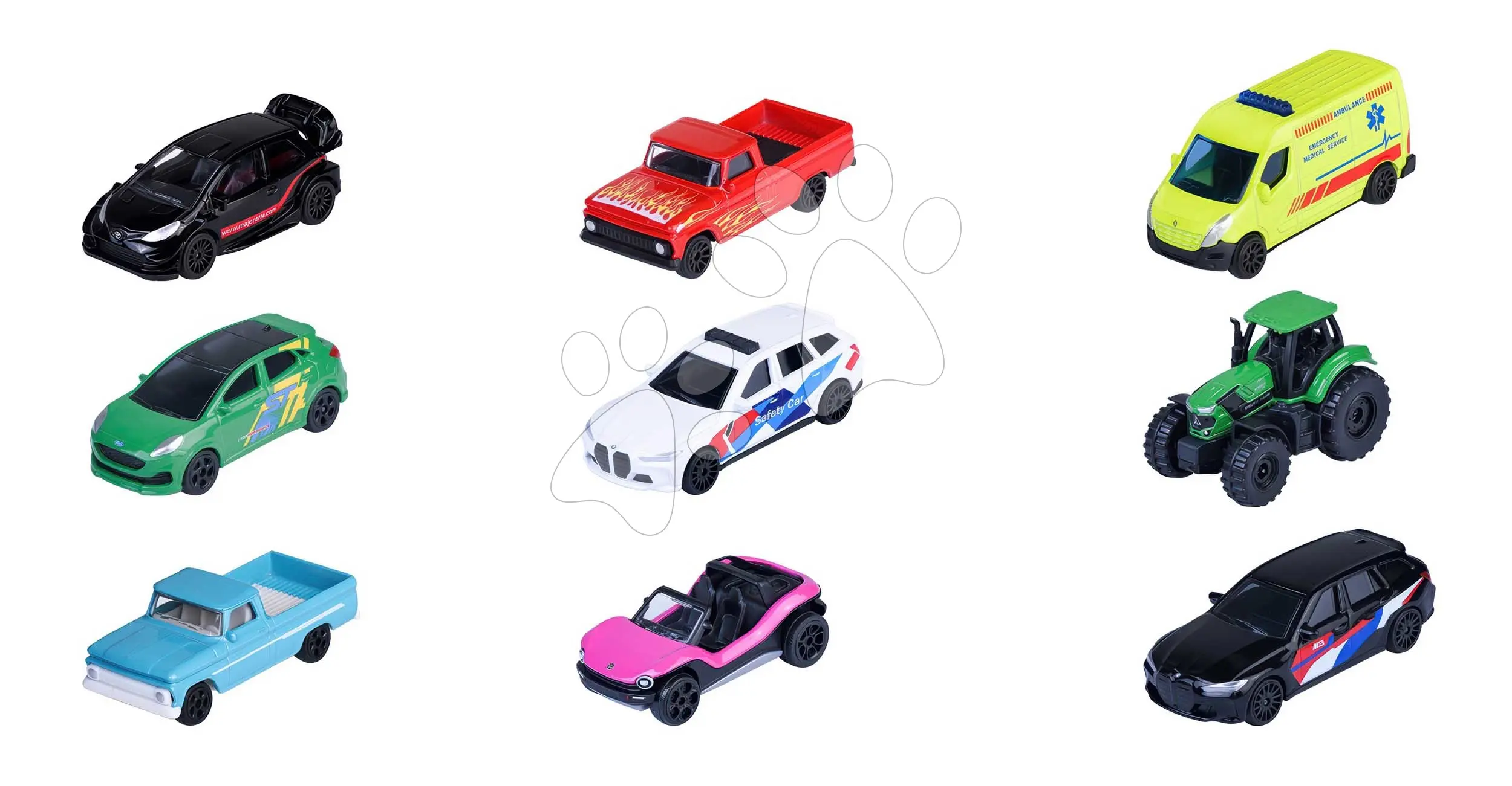 Autíčko Street Car Assorted Majorette kovové 18 různých druhů délka 4 cm 1:64