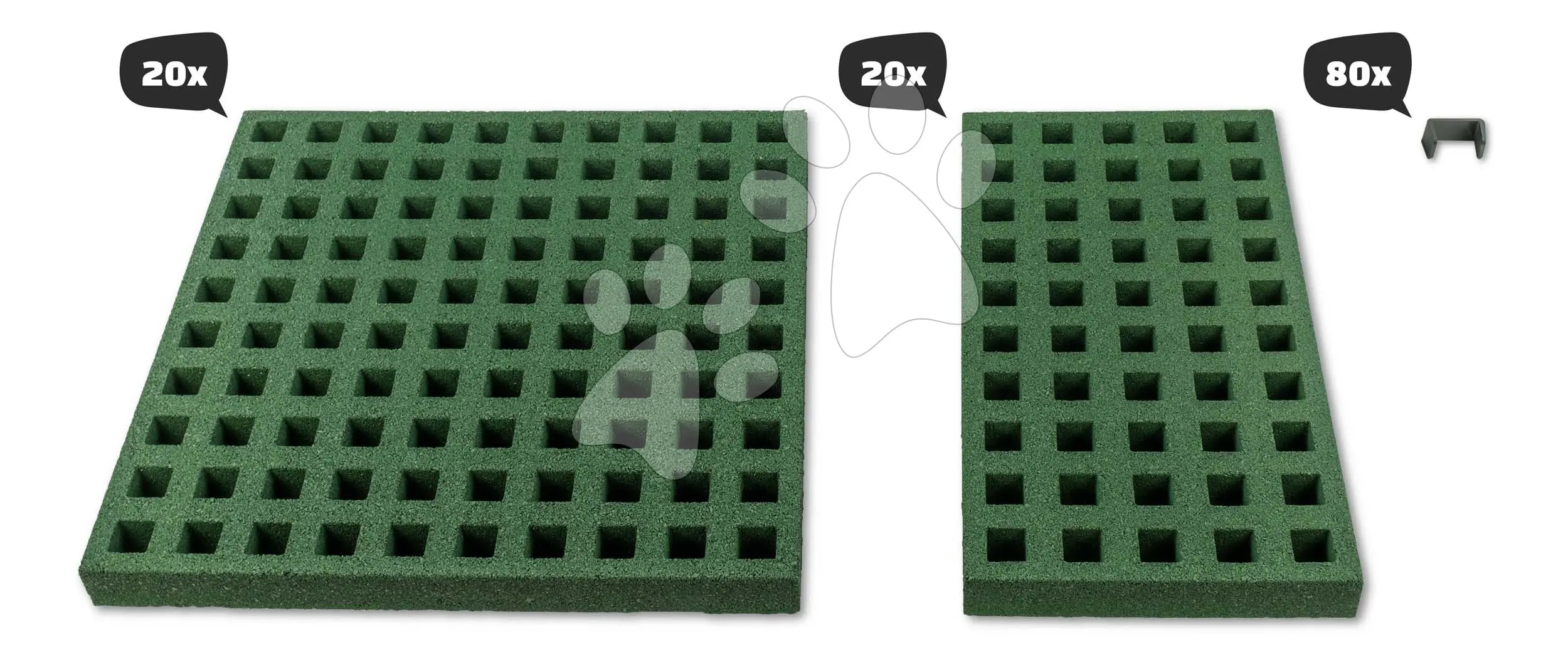 Dopadová plocha pro trampolínu o rozměrech 275*458 cm Feezone Safety Tiles Exit Toys zatravňovací protiskluzová