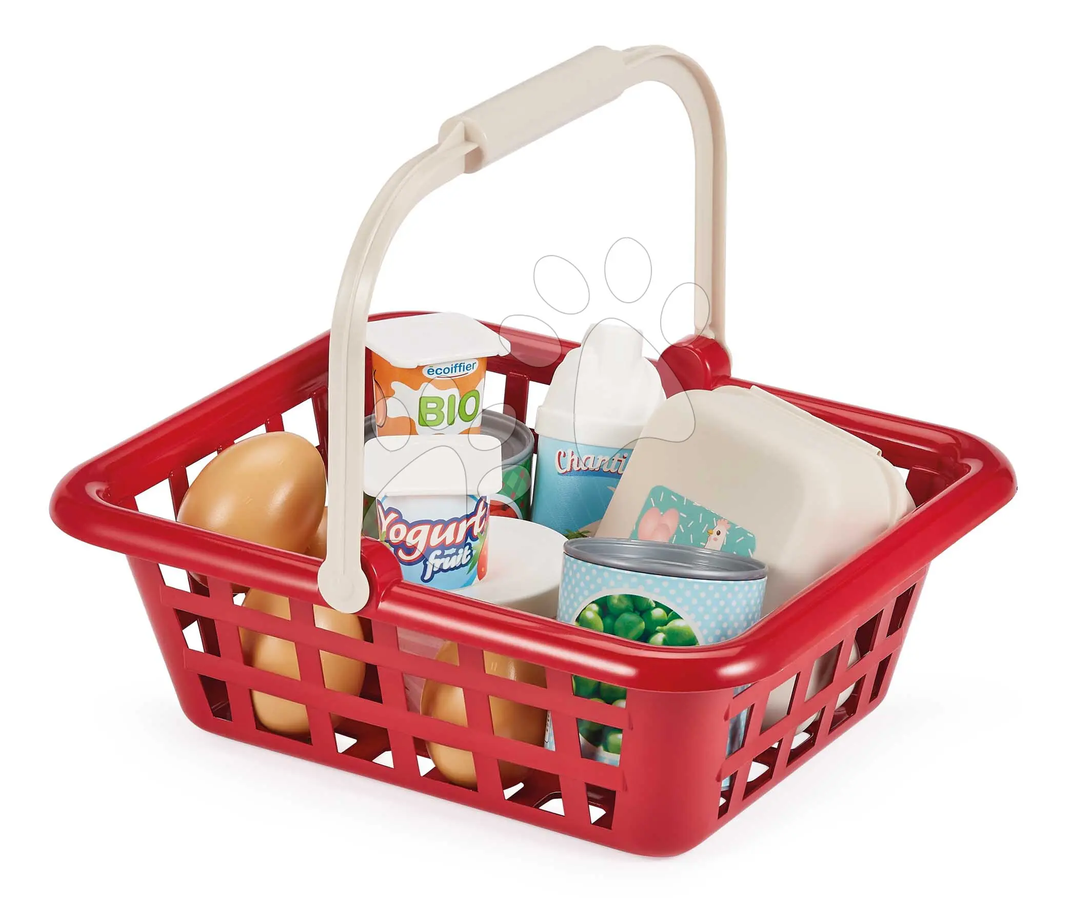 Nákupní košík Grocery Basket 100% Chef Écoiffier s potravinami 11 doplňků od 18 měsíců