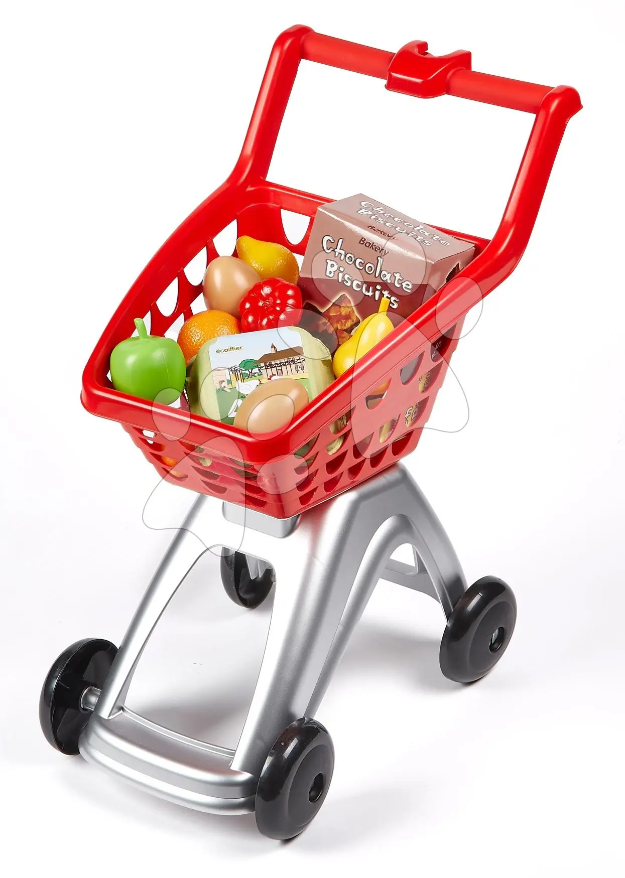 Nákupní vozík v supermarketu 100% Chef Écoiffier s potravinami od 18 měsíců