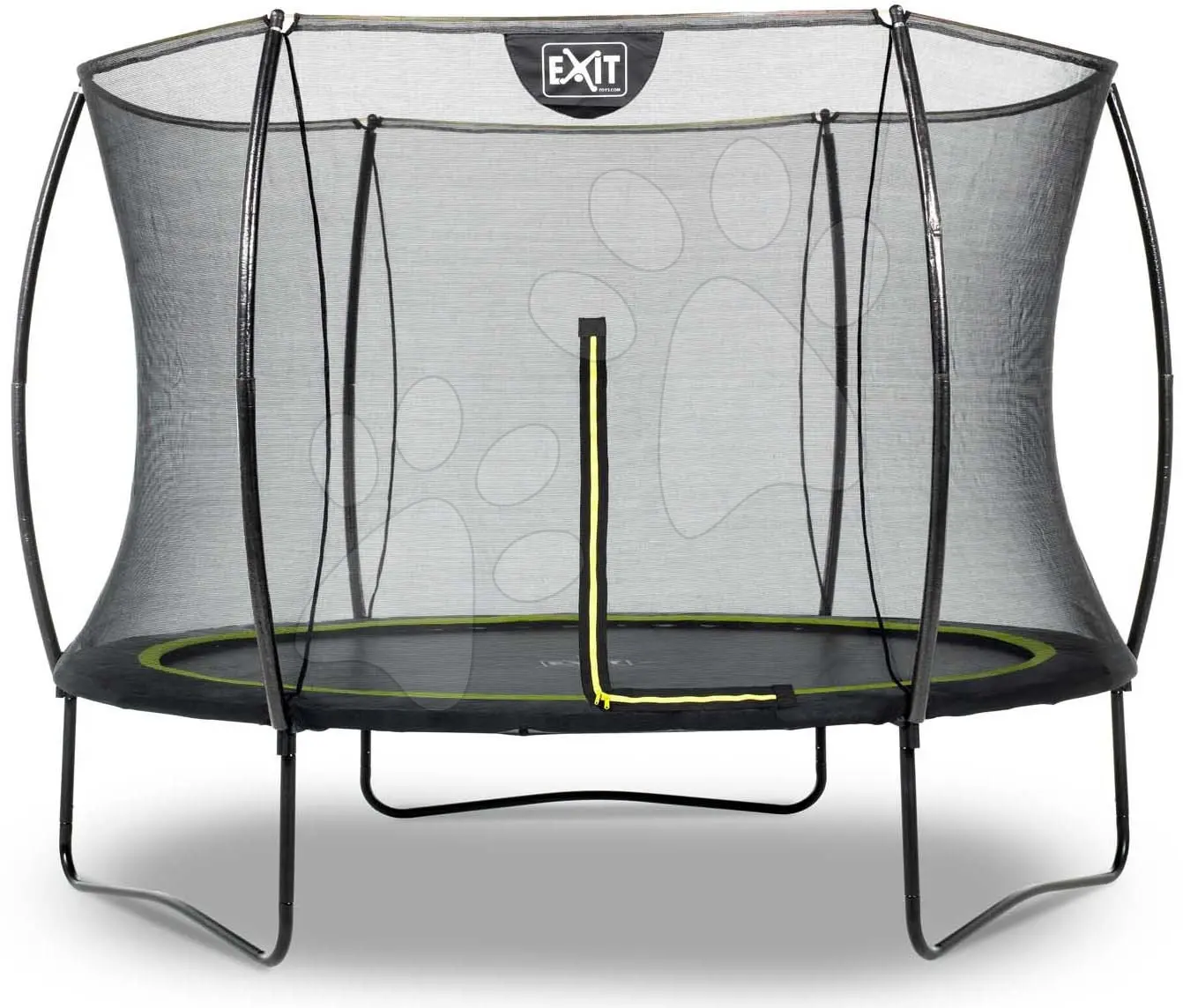Trampolína s ochrannou sítí Silhouette trampoline Exit Toys kulatá průměr 244 cm černá