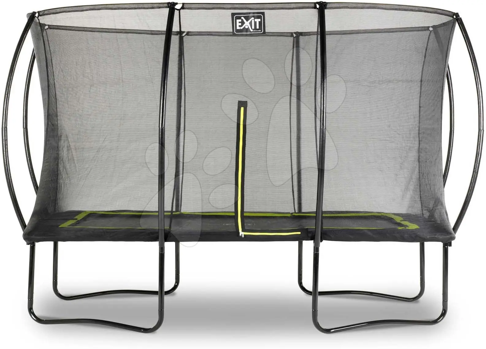 Trampolína s ochrannou sítí Silhouette trampoline Exit Toys 244*366 cm černá