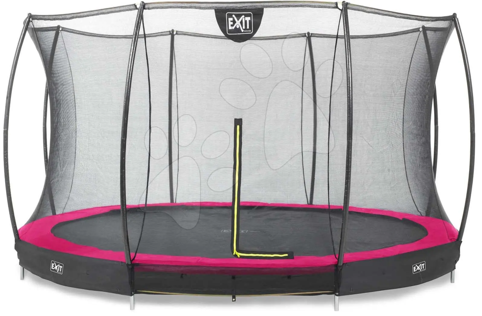 Trampolína s ochrannou sítí Silhouette Ground Pink Exit Toys přízemní průměr 366 cm růžová