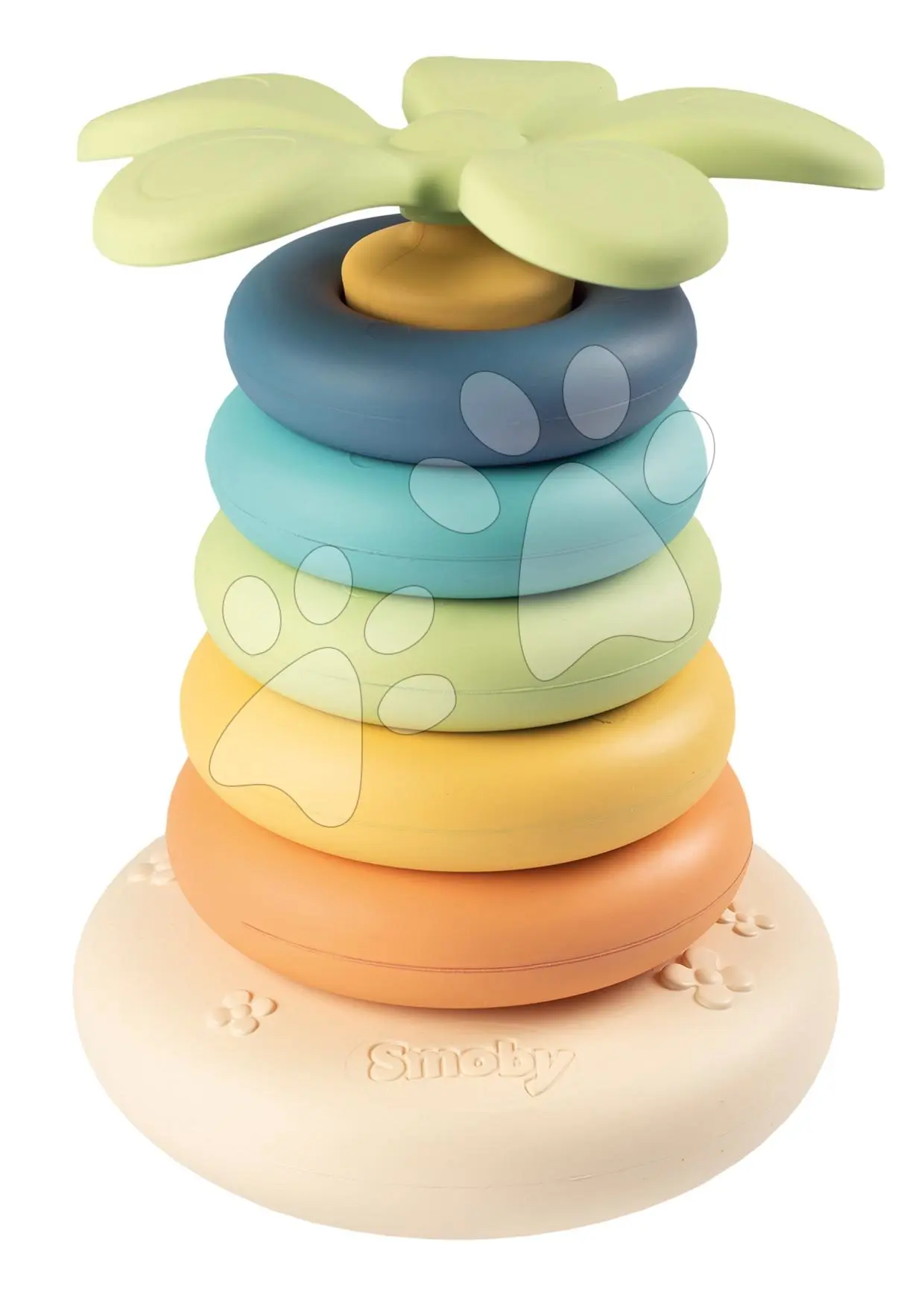 Smoby Little Green Velká pyramida kruhů Bioplast 6 ks