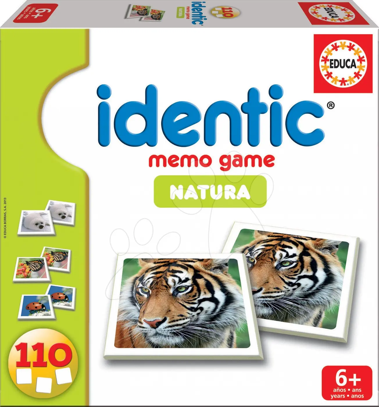 Educa dětské pexeso Natura zvířata 110 ks 14783