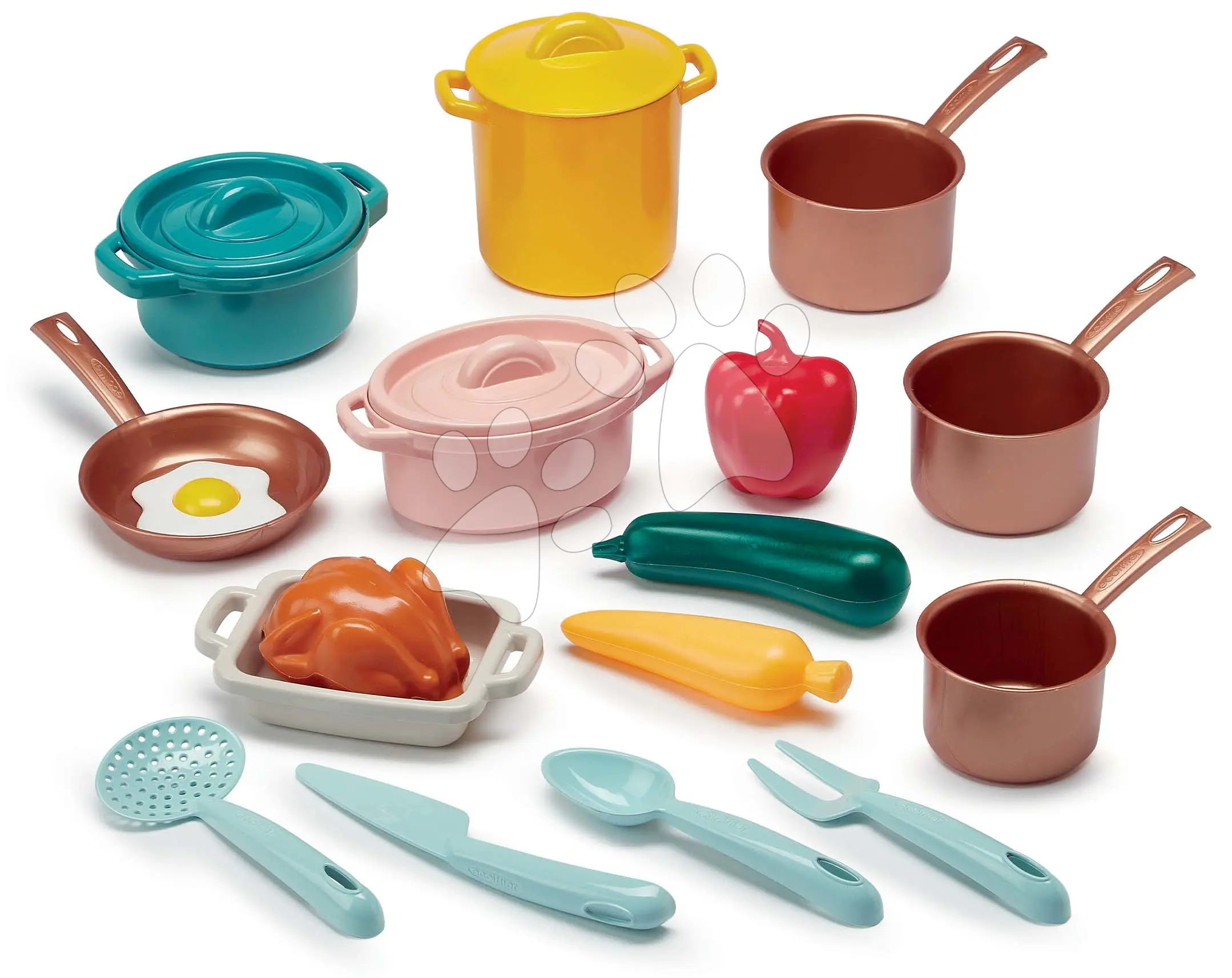 Écoifffier Nádobí a doplňky do kuchyňky Cooking Pots and Traditions Vert Azur 20 dílů od 18 měsíců