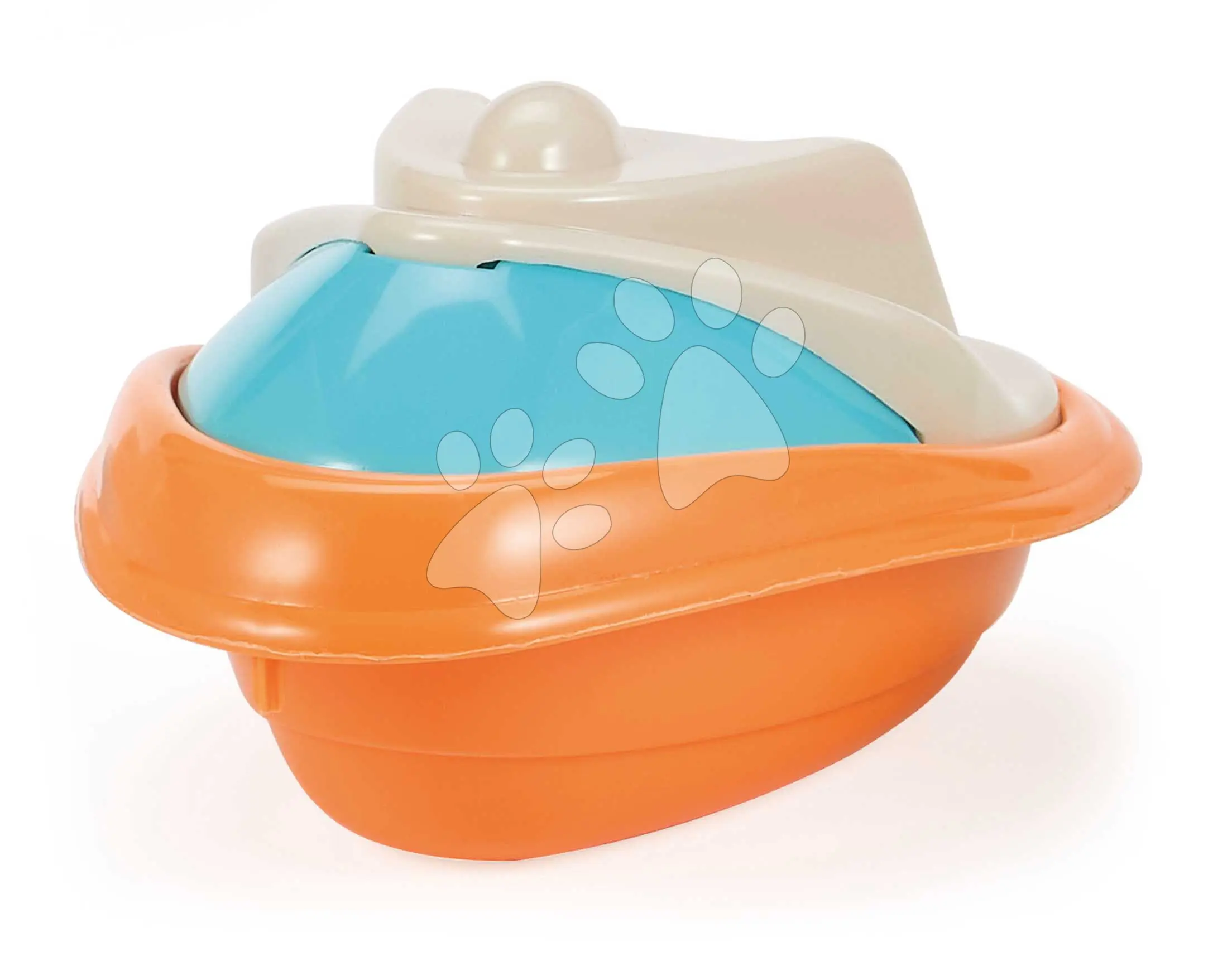 Člun Boat Écoiffier délka 13 cm oranžový od 18 měsíců