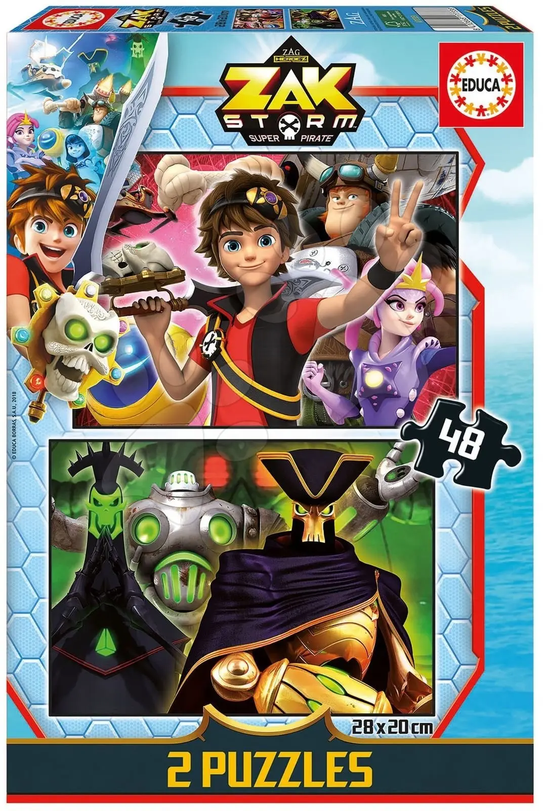 Puzzle Zak Storm Educa 2 x 48 dílků od 4 let