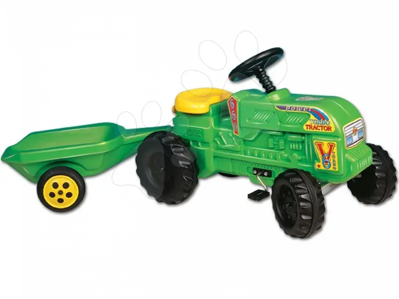 Dohány detský farmářský traktor Turbo s vlečkou 100 zelený