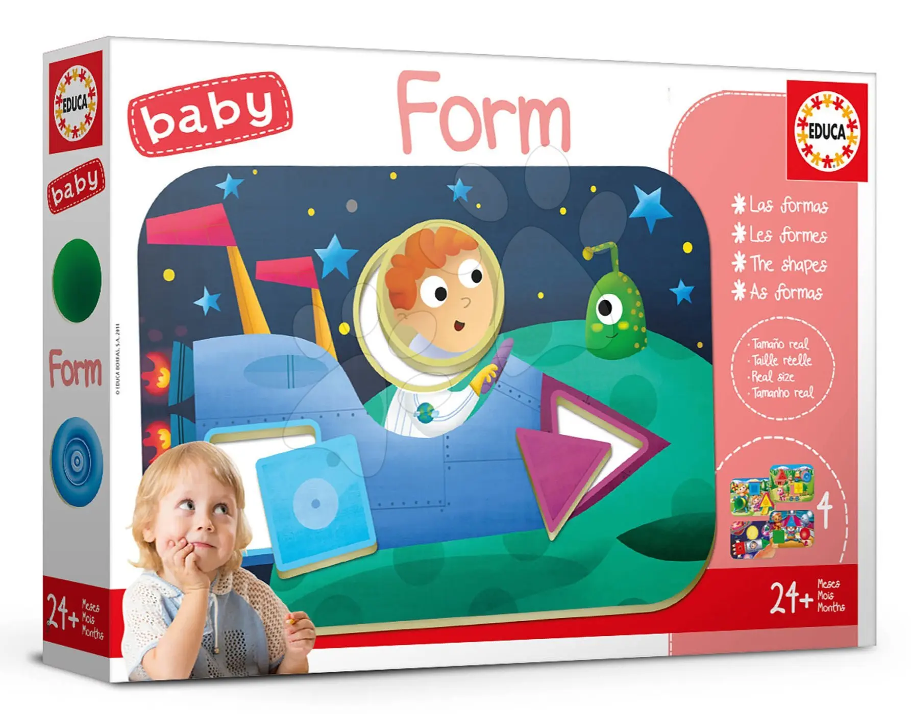 Vkládací hra pro nejmenší Baby Form Educa Učíme se tvary a barvy od 24 měsíců