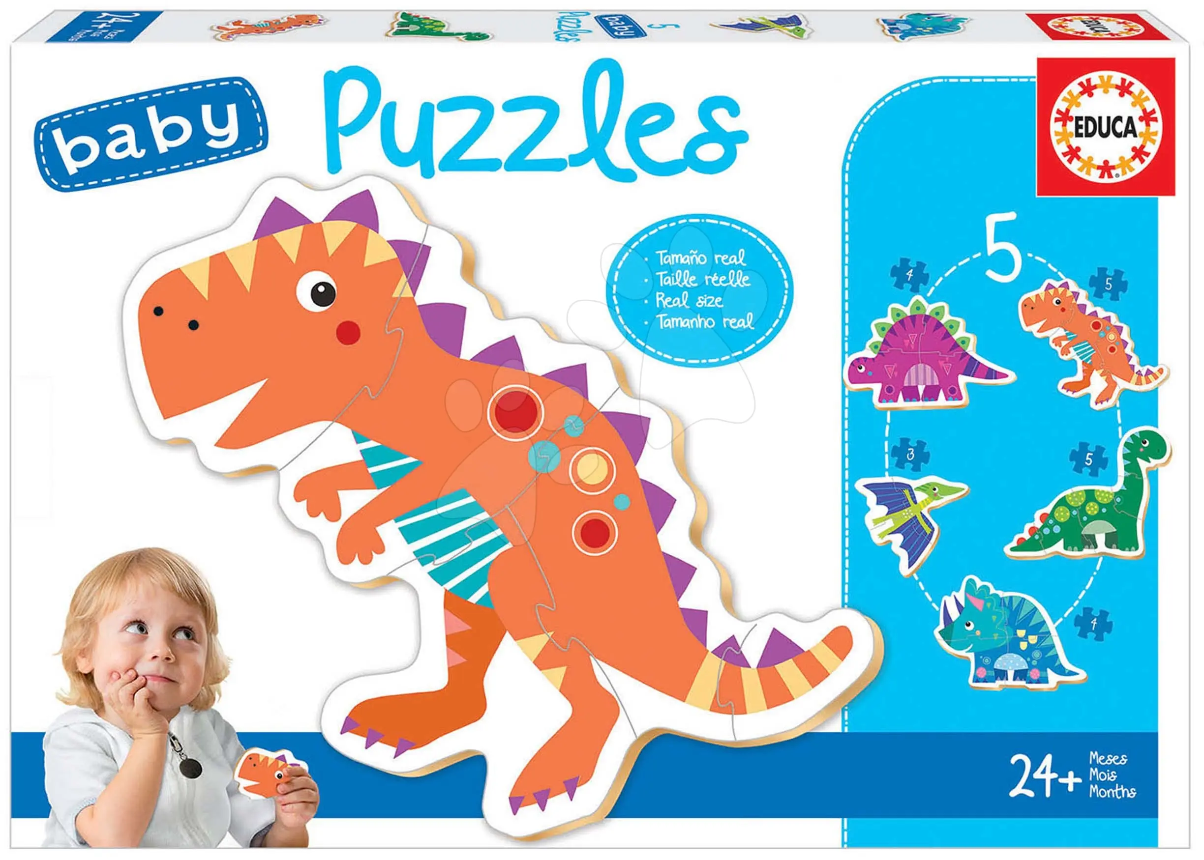 Trefl Puzzle Baby Dinosauři 5v1 (3-5 dílků)