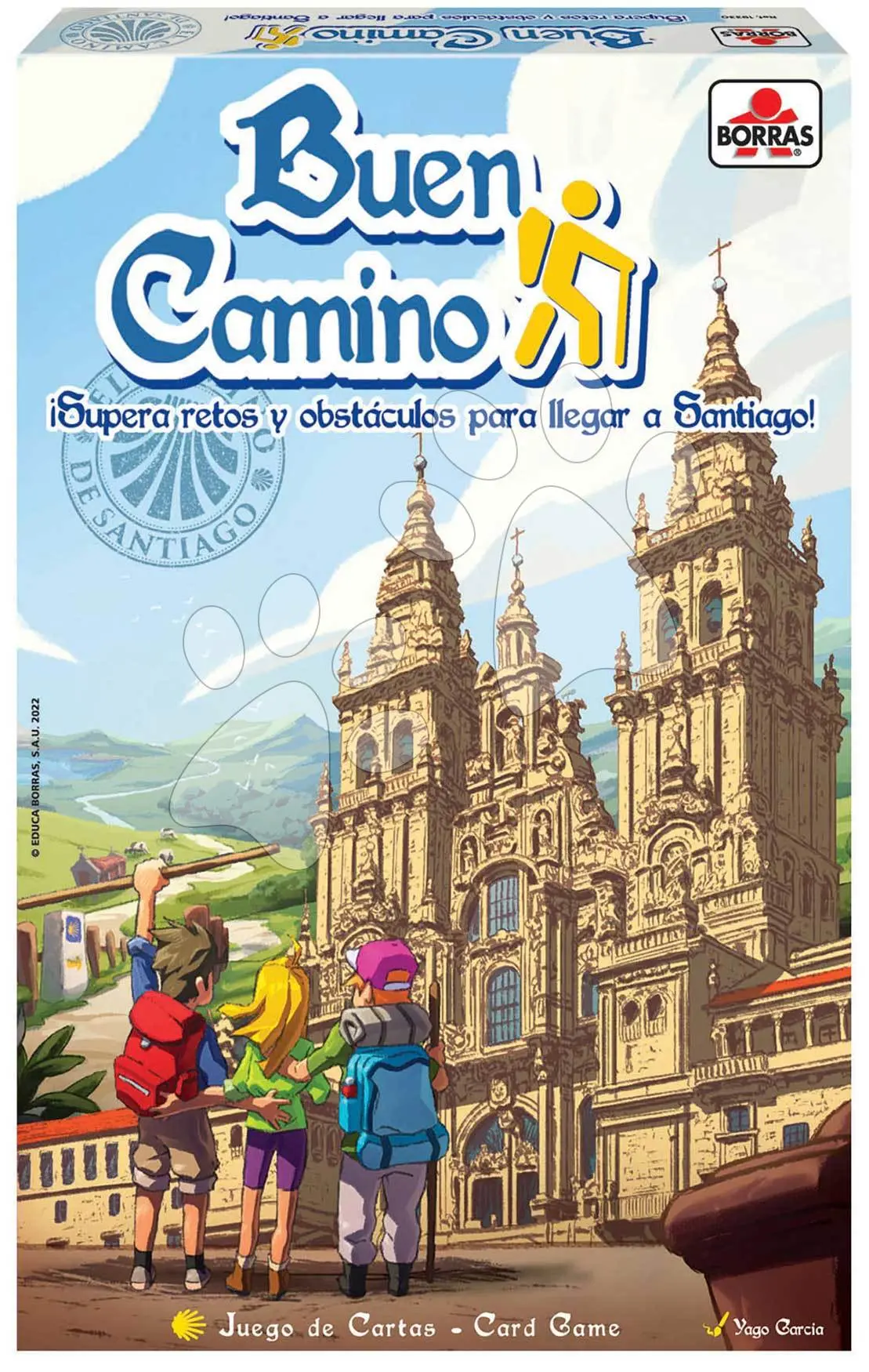 Společenská hra Buen Camino Card Game Educa 96 karet od 8 let – ve španělštině, francouzštině angličtině a portugalštině