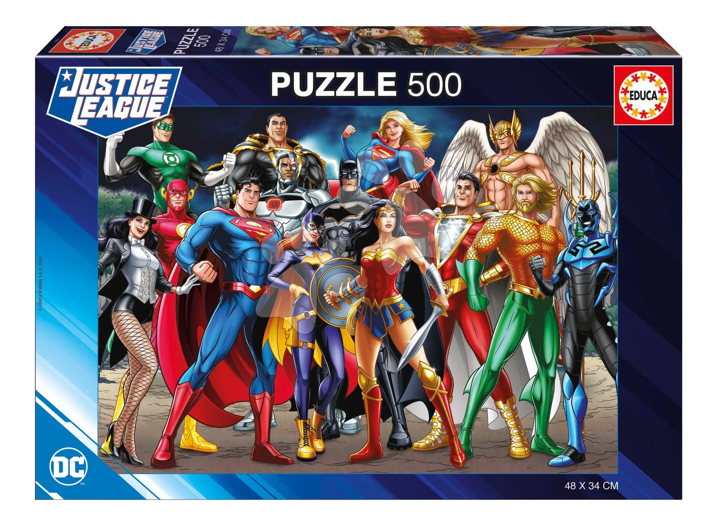 Puzzle Justice League DC Comics Educa 500 dílků a Fix lepidlo