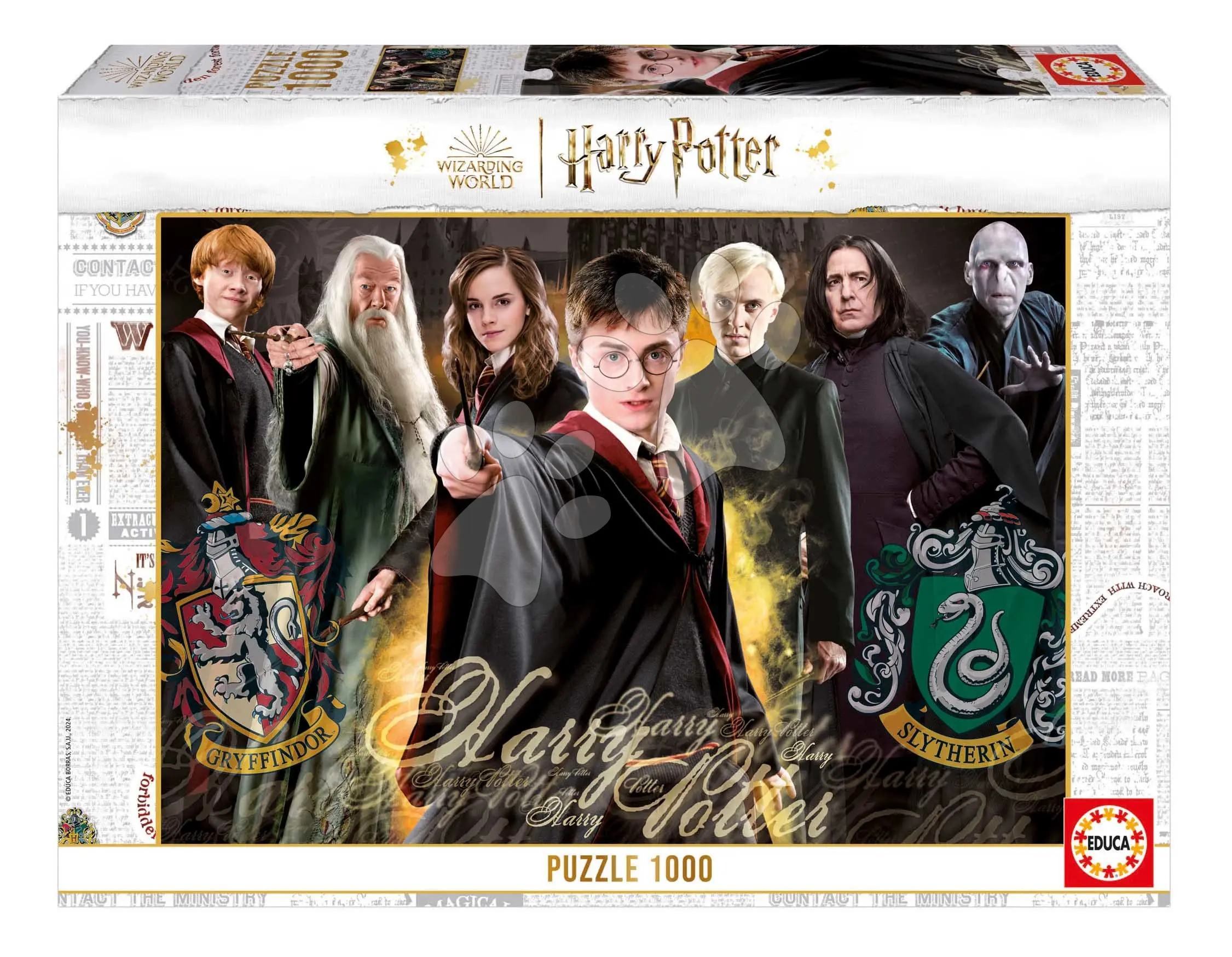 Puzzle Harry Potter Wizarding World Educa 1000 dílků a Fix lepidlo