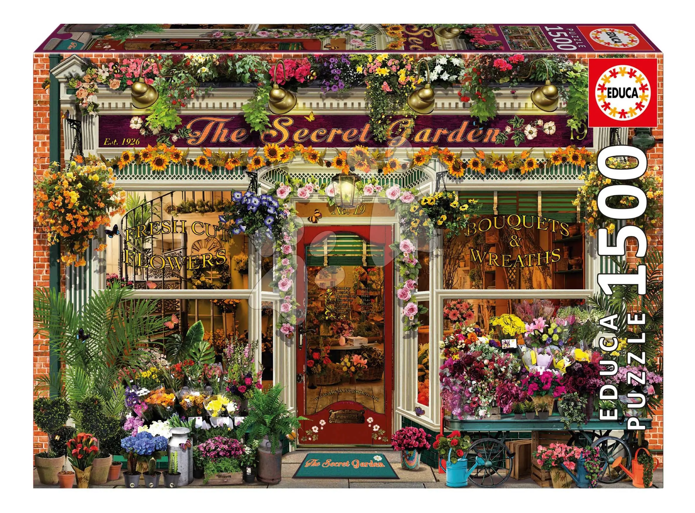Puzzle The Secret Garden Educa 1500 dílků a Fix lepidlo