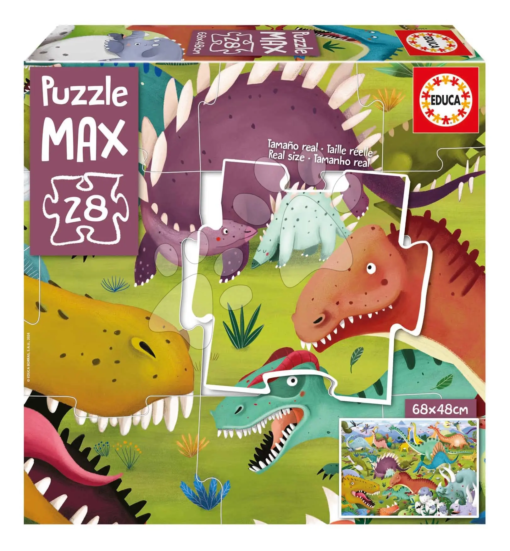 Puzzle Dinosauři MAX Educa 28 velkých dílků