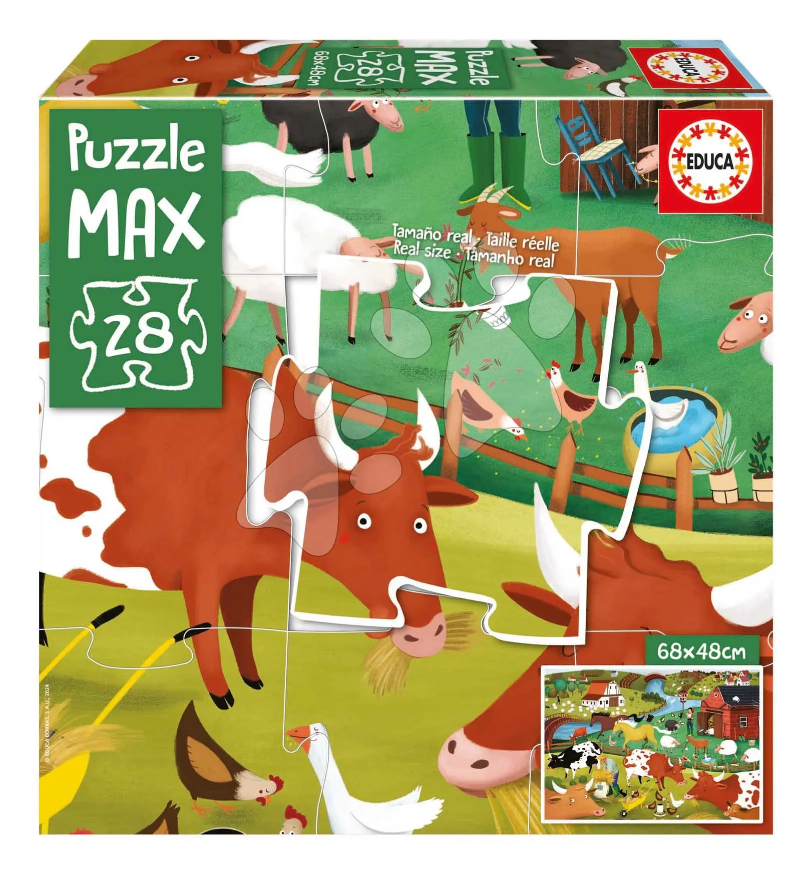 Puzzle Farma MAX Educa 28 velkých dílků