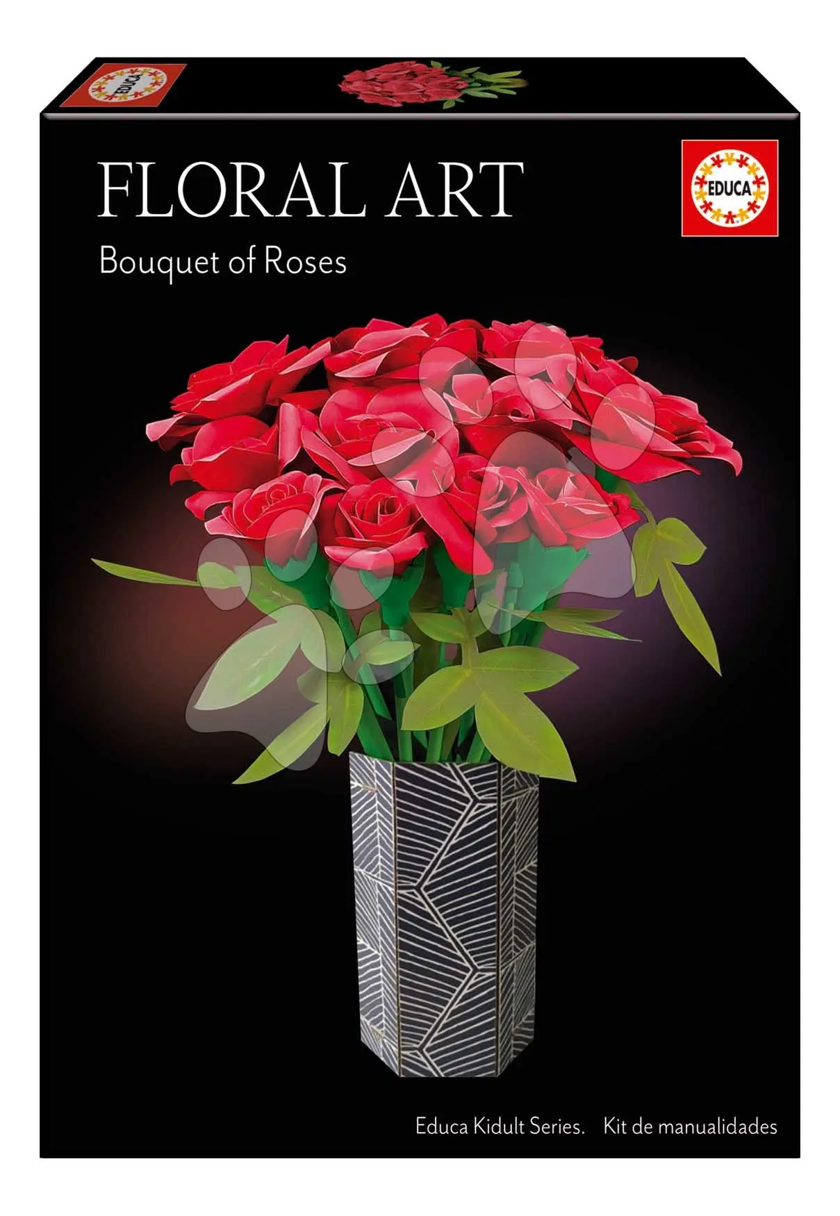 Kreativní tvoření Růže Floral Art Bouquet of Roses Educa poskládej si vlastní kytici od 8 let