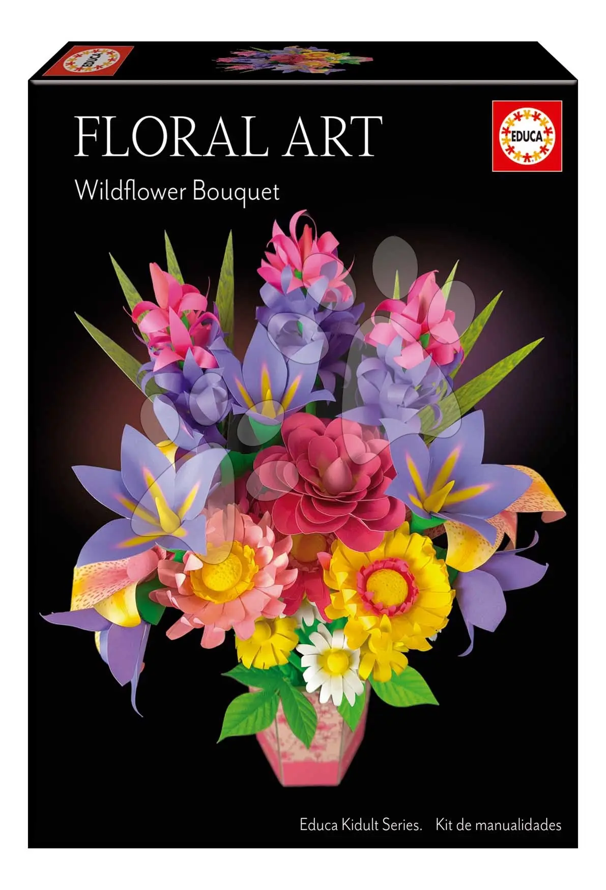 Kreativní tvoření Polní květiny Floral Art Bouquet of Wild Flowers Educa poskládej si vlastní kytici od 8 let
