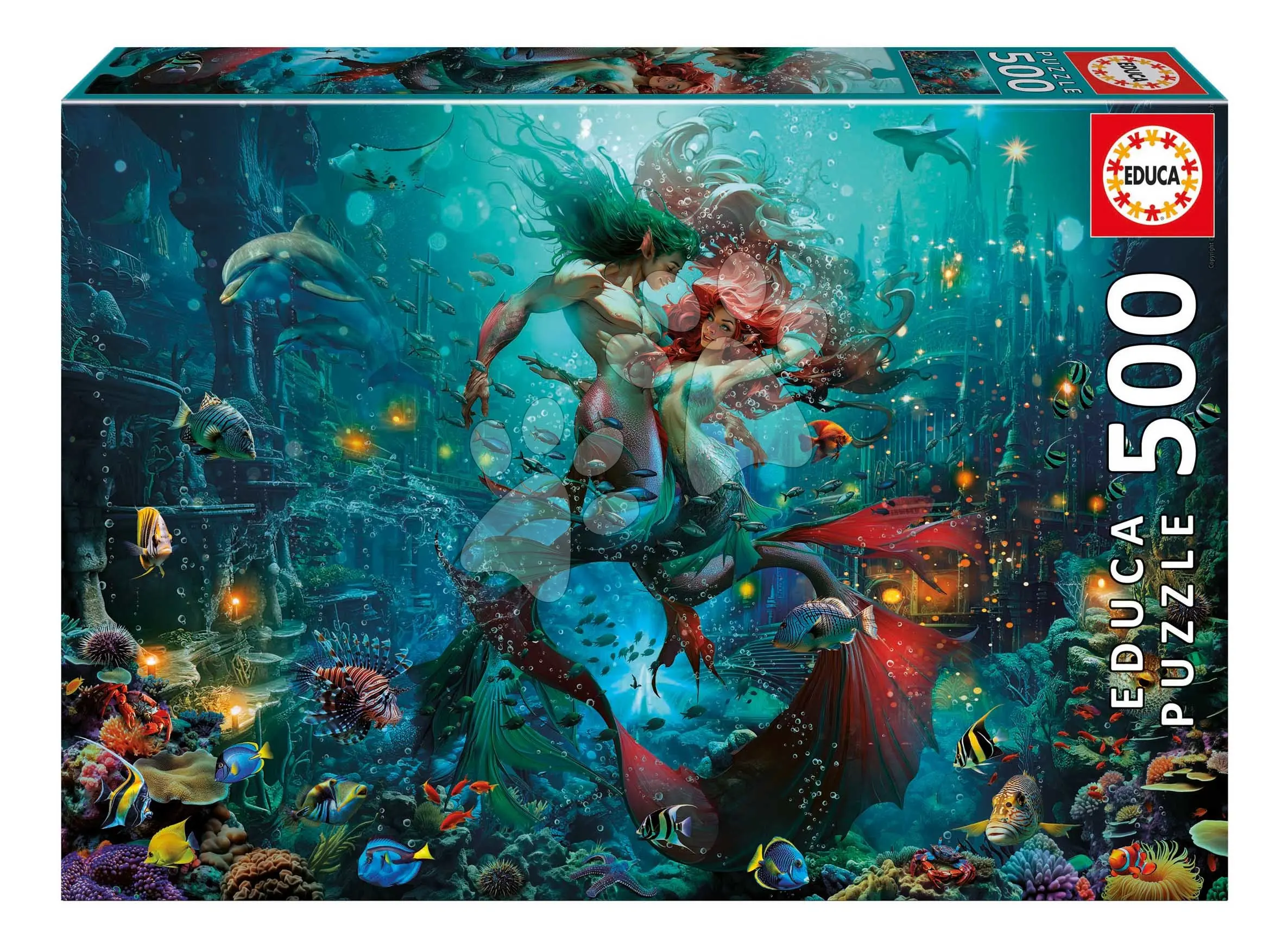 Puzzle Atlantis Educa 500 dílků a Fix lepidlo
