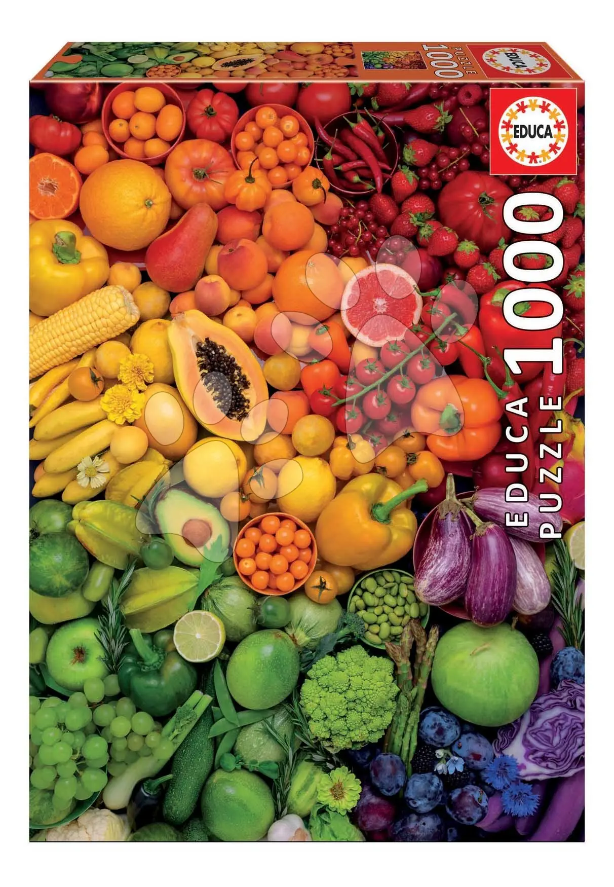 Puzzle Colourful Vitamins Educa 1000 dílků a Fix lepidlo