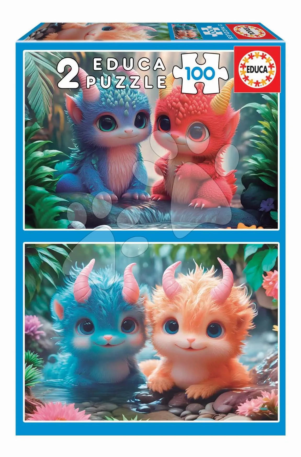 Puzzle Cute Monters Educa 2 x 100 dílků od 6 let