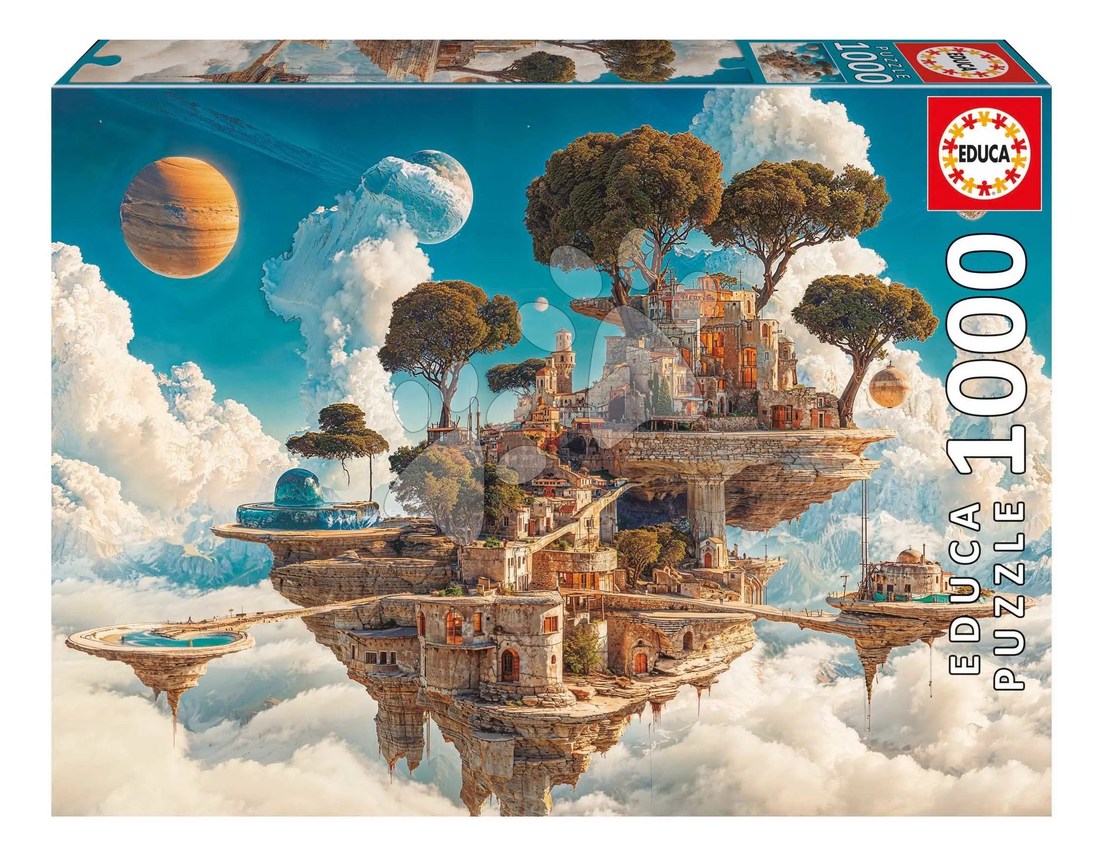 Puzzle Kingdom of Clouds Educa 1000 dílků a Fix lepidlo