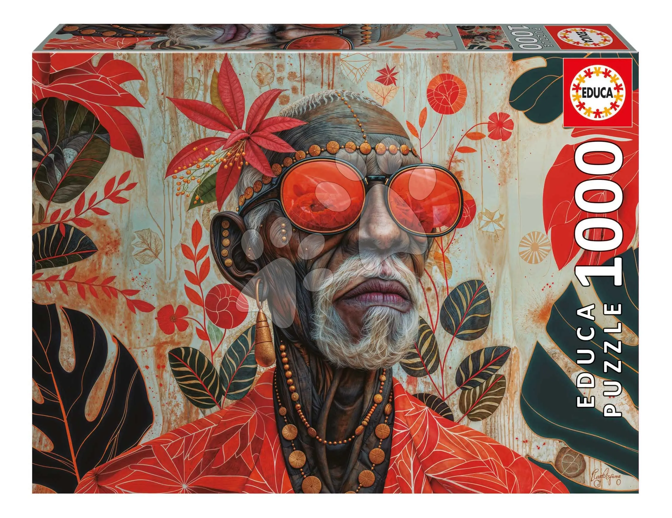 Puzzle Guardian of the Tropics Educa 1000 dílků a Fix lepidlo